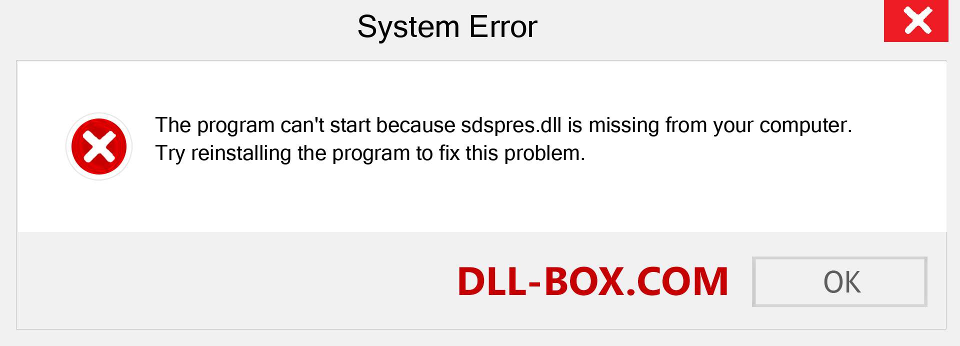  sdspres.dll file is missing?. Download for Windows 7, 8, 10 - Fix  sdspres dll Missing Error on Windows, photos, images